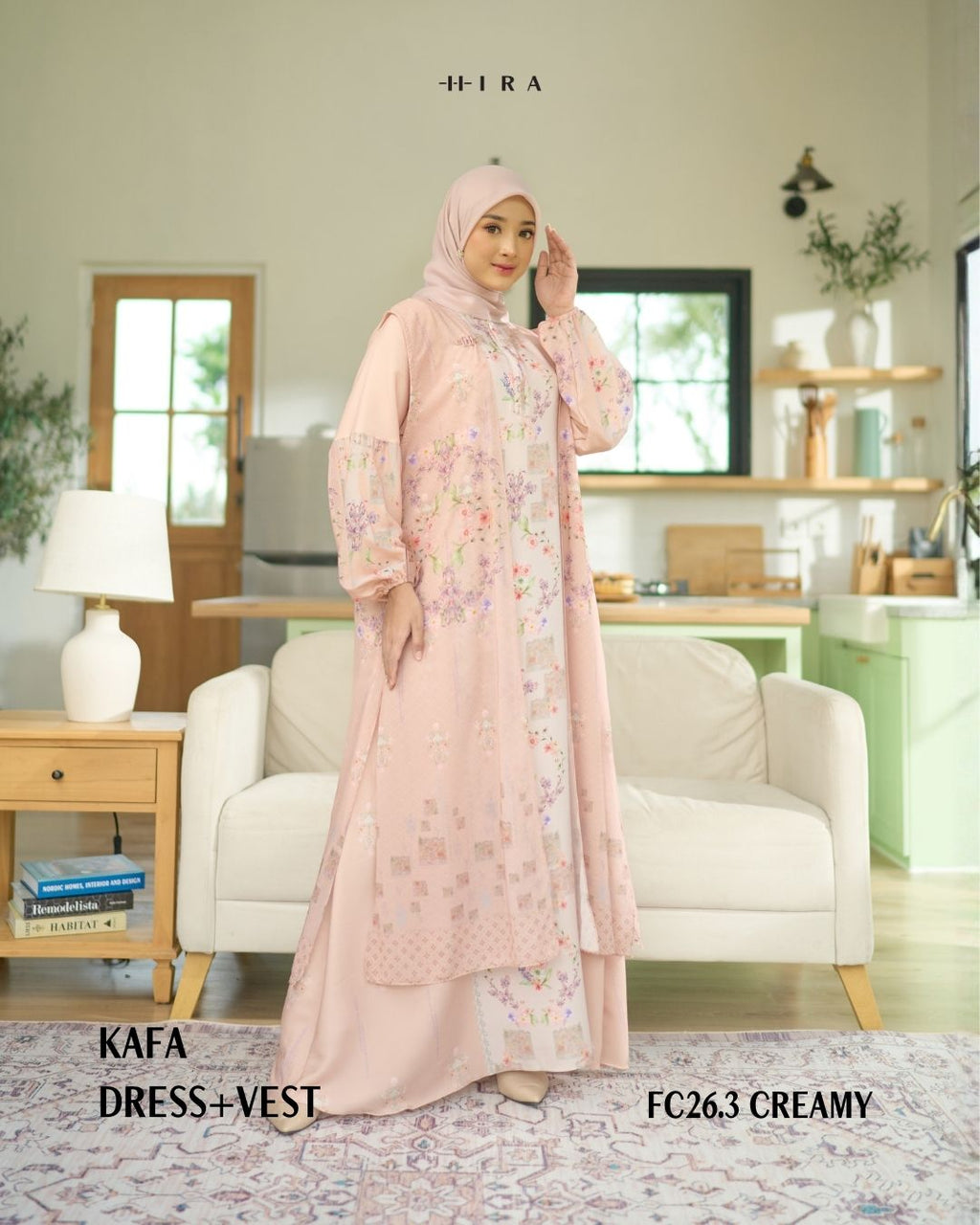 Kafa Dress & Vest - Creamy