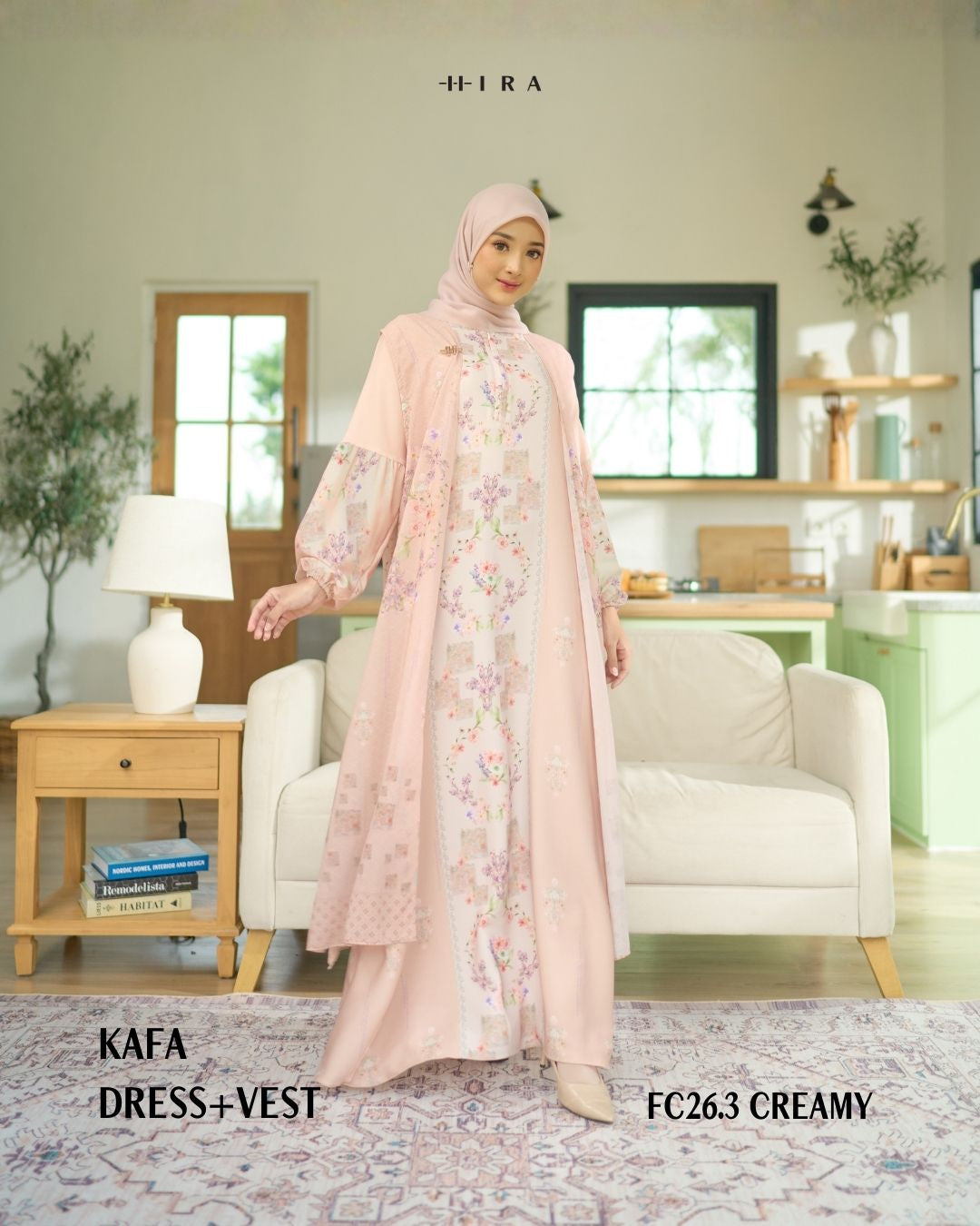 Kafa Dress & Vest - Creamy