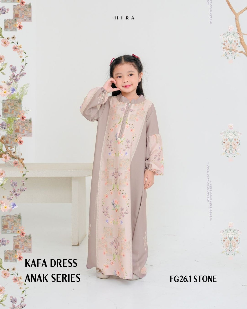 Kafa Dress Girl - Stone