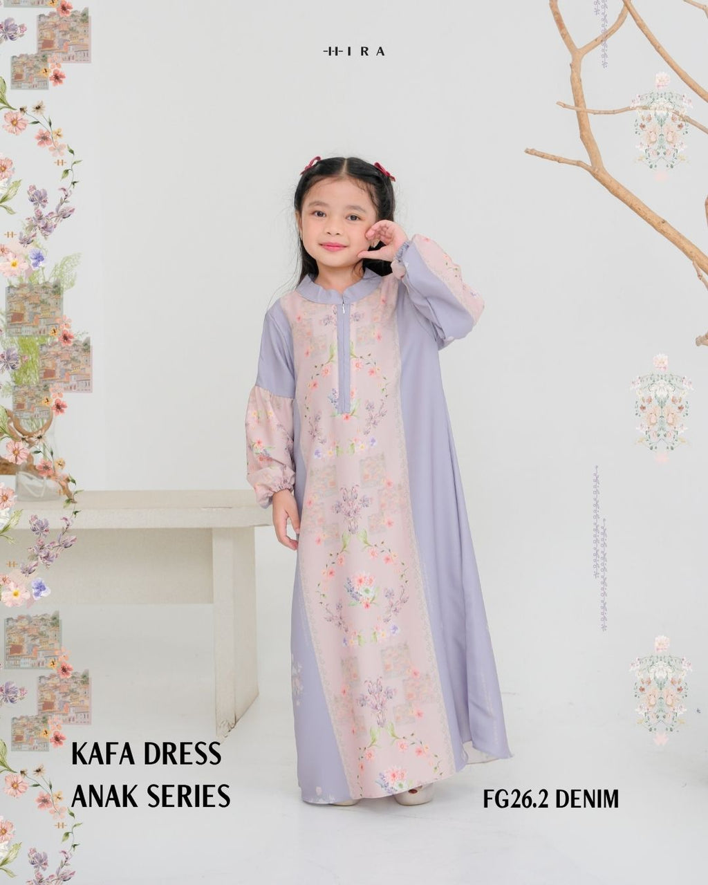 Kafa Dress Girl - Denim