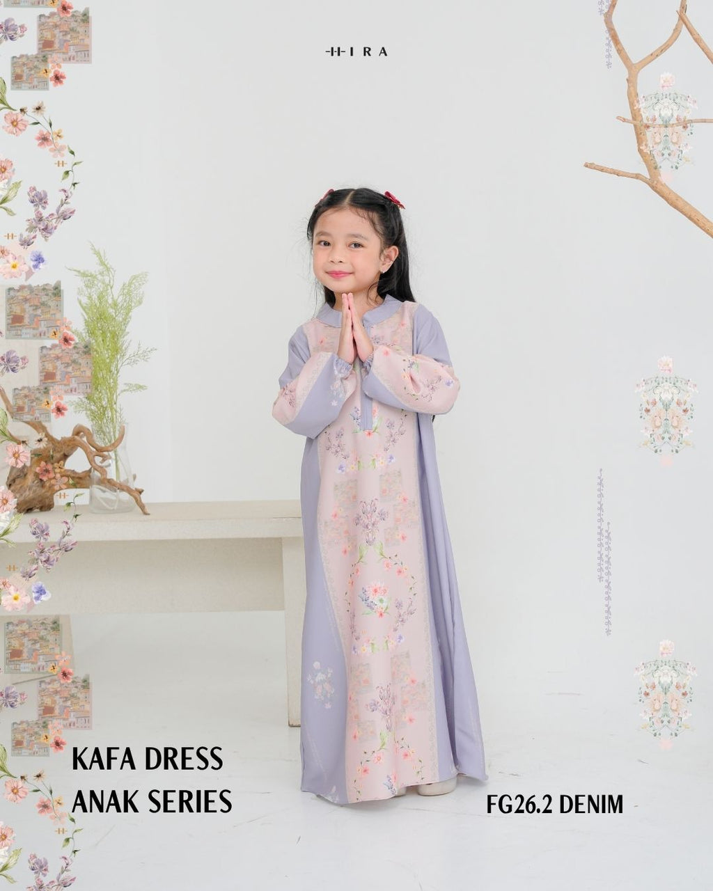 Kafa Dress Girl - Denim