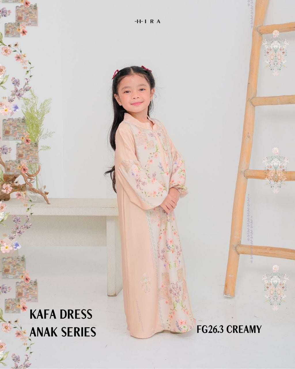 Kafa Dress Girl - Creamy
