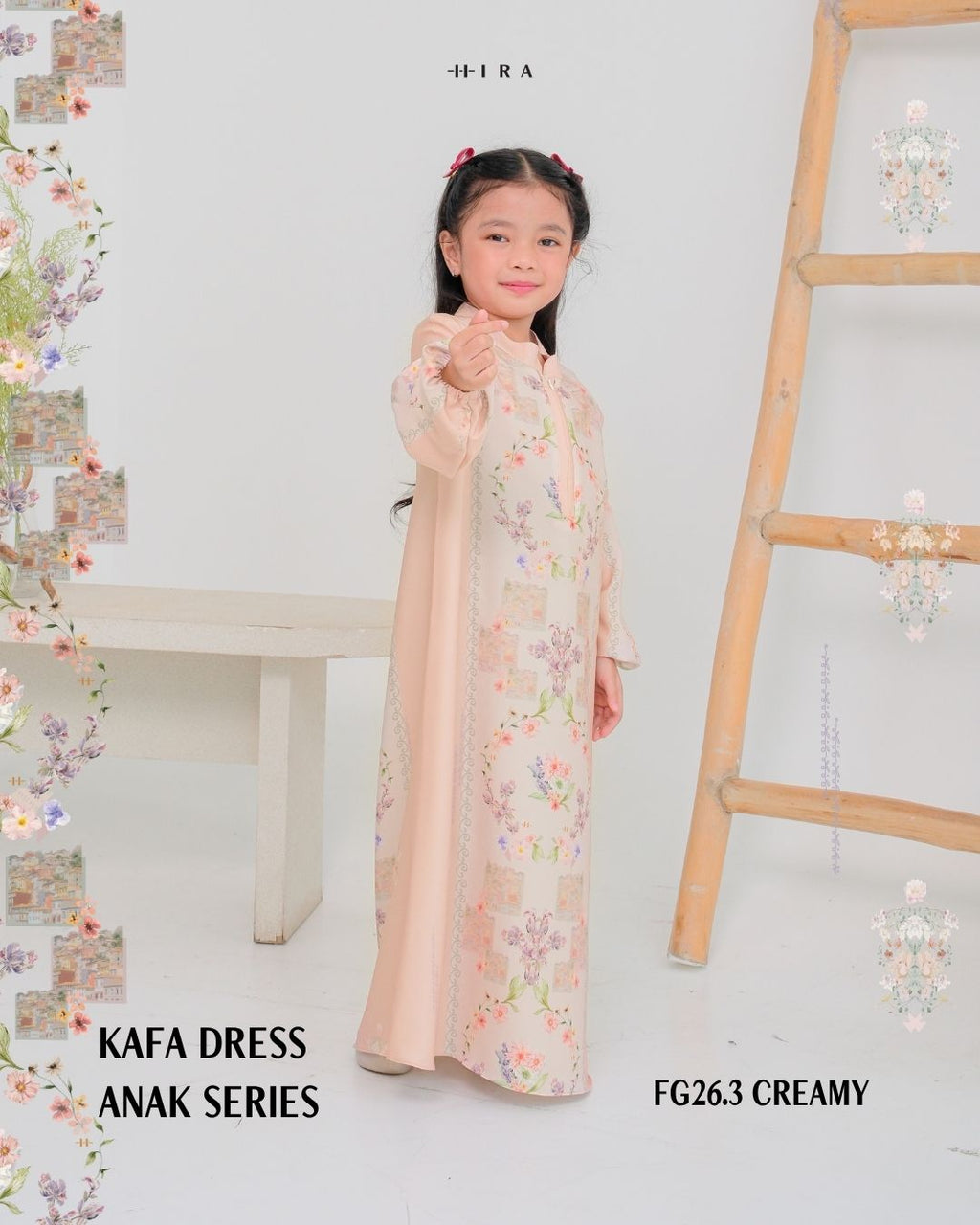 Kafa Dress Girl - Creamy