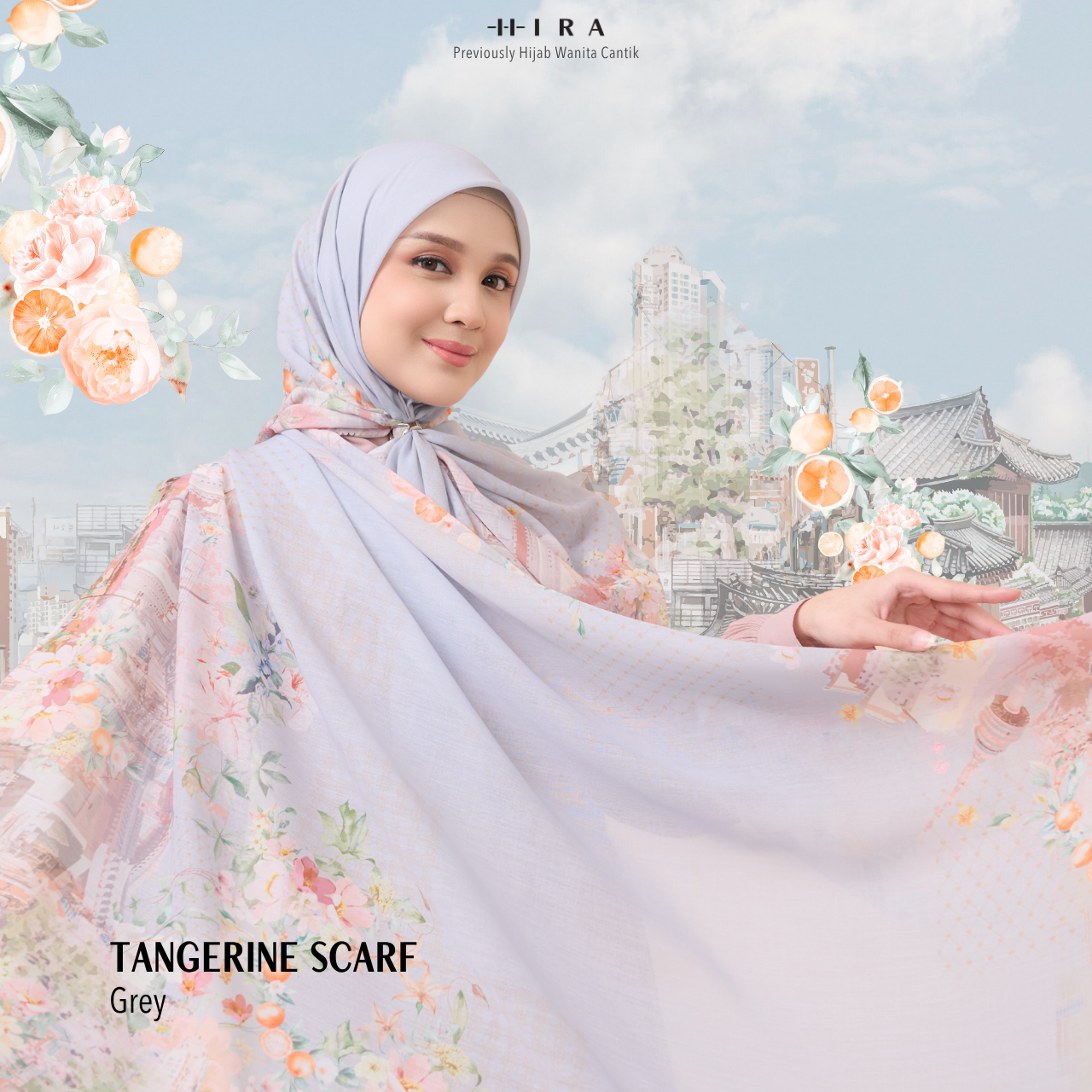 Tangerine Scarf - Grey