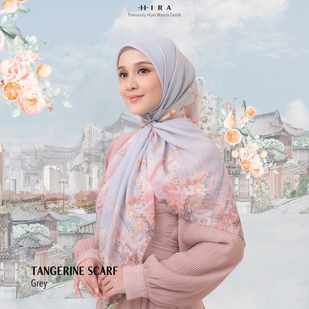 Tangerine Scarf - Grey