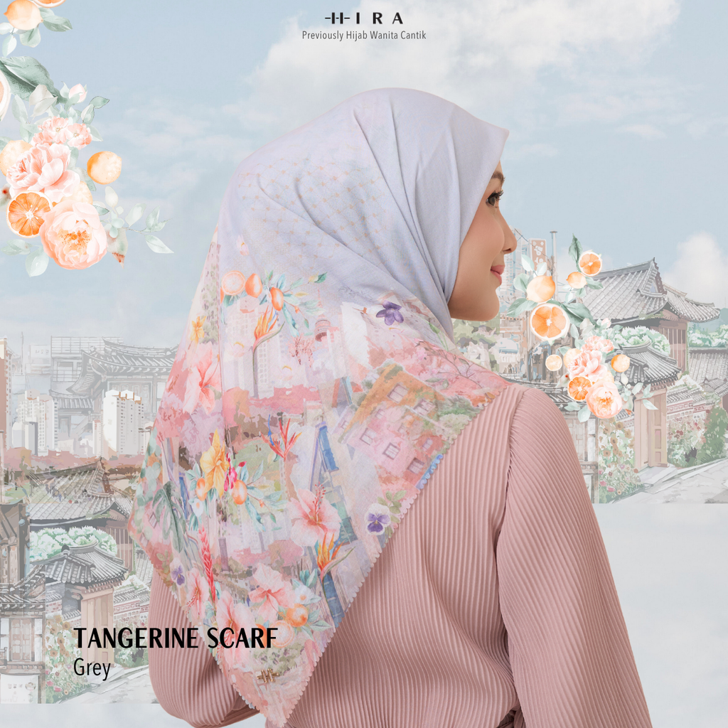 Tangerine Scarf - Grey