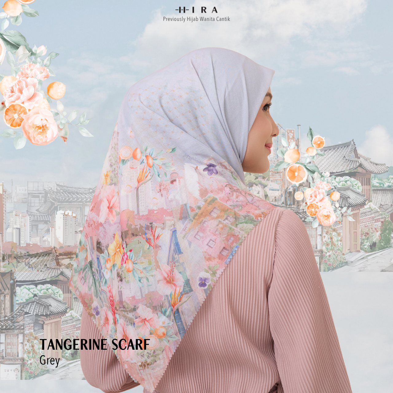 Tangerine Scarf - Grey