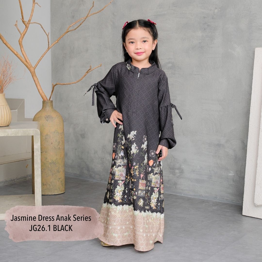 Jasmine Dress Girl - Black