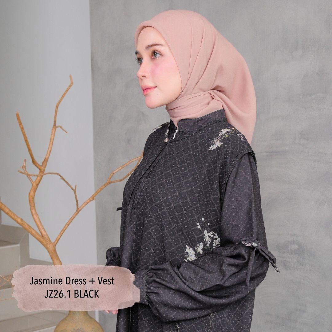 Jasmine Dress & Vest - Black