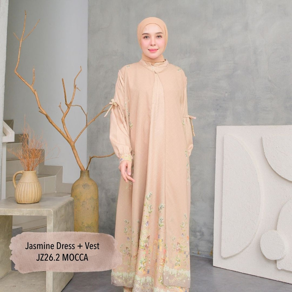 Jasmine Dress & Vest - Mocca
