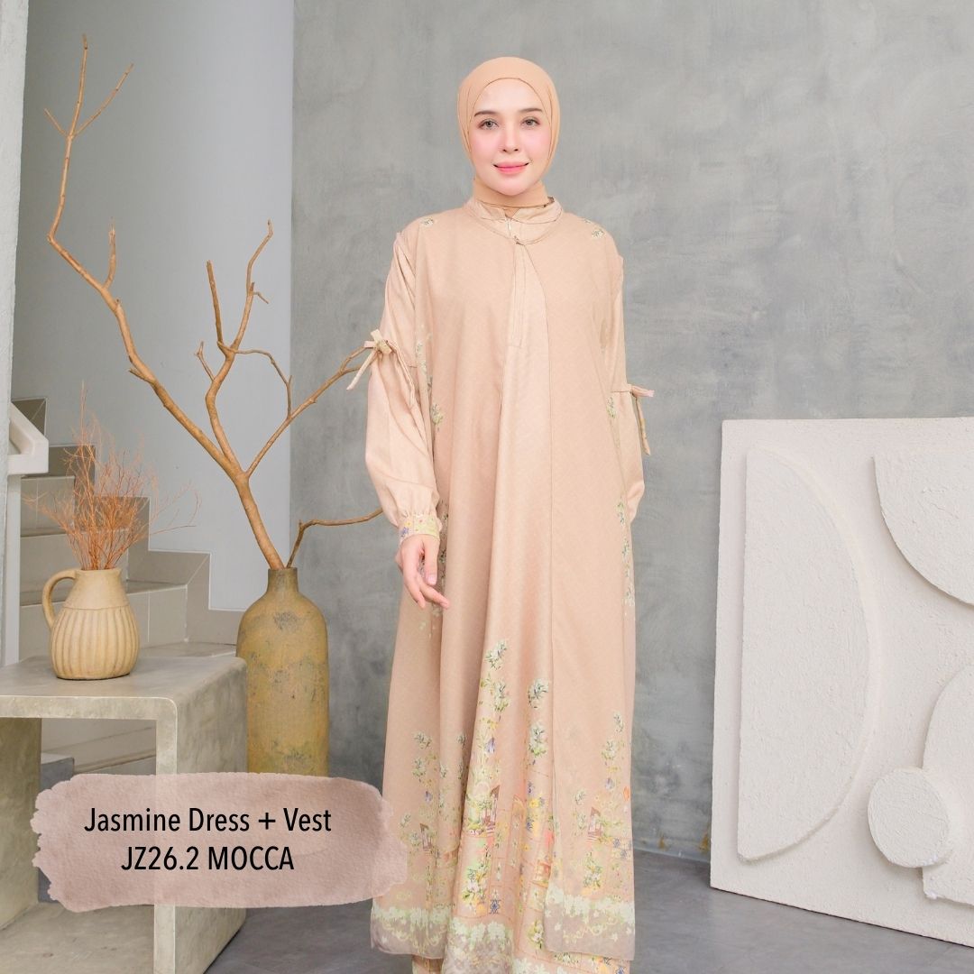 Jasmine Dress & Vest - Mocca