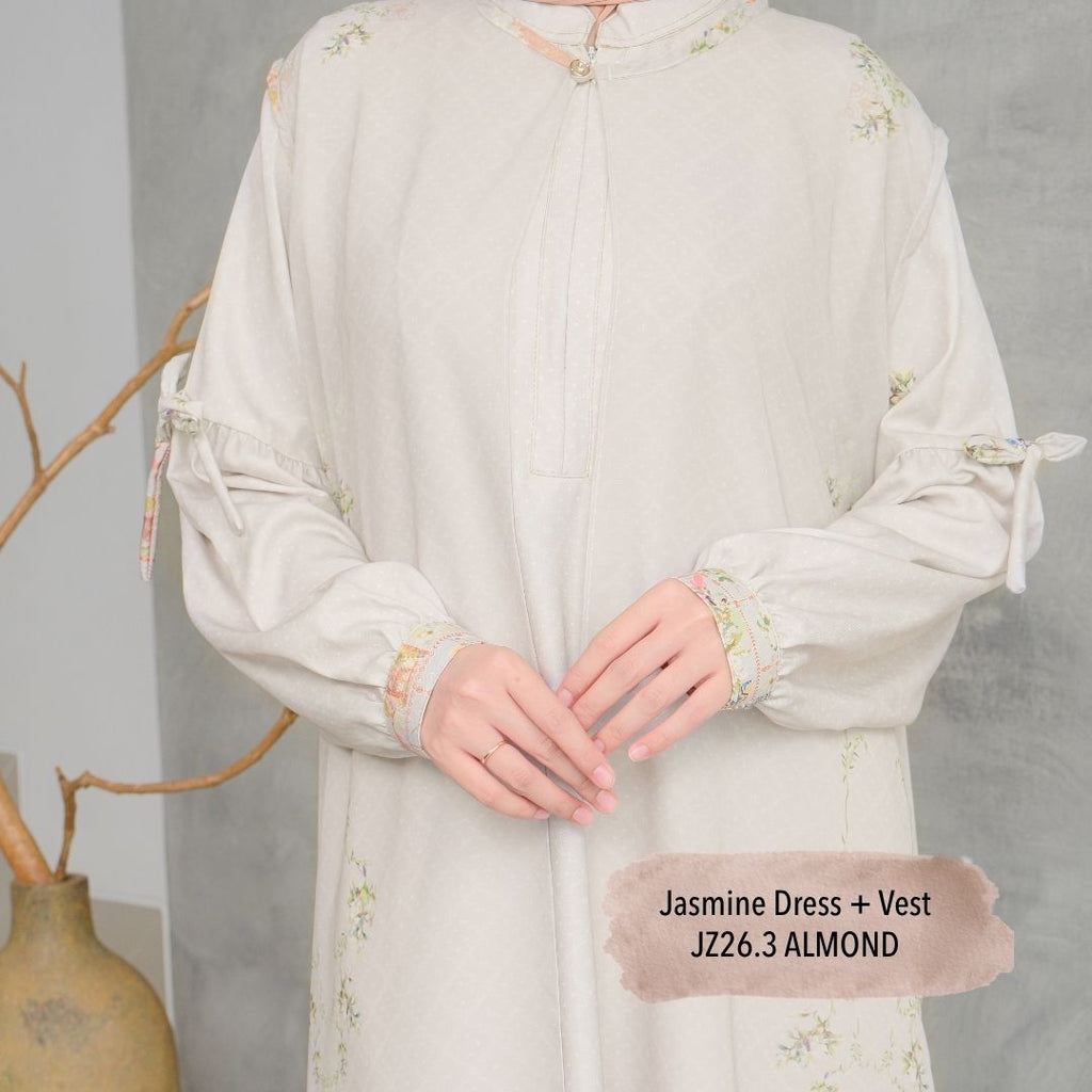 Jasmine Dress & Vest - Almond