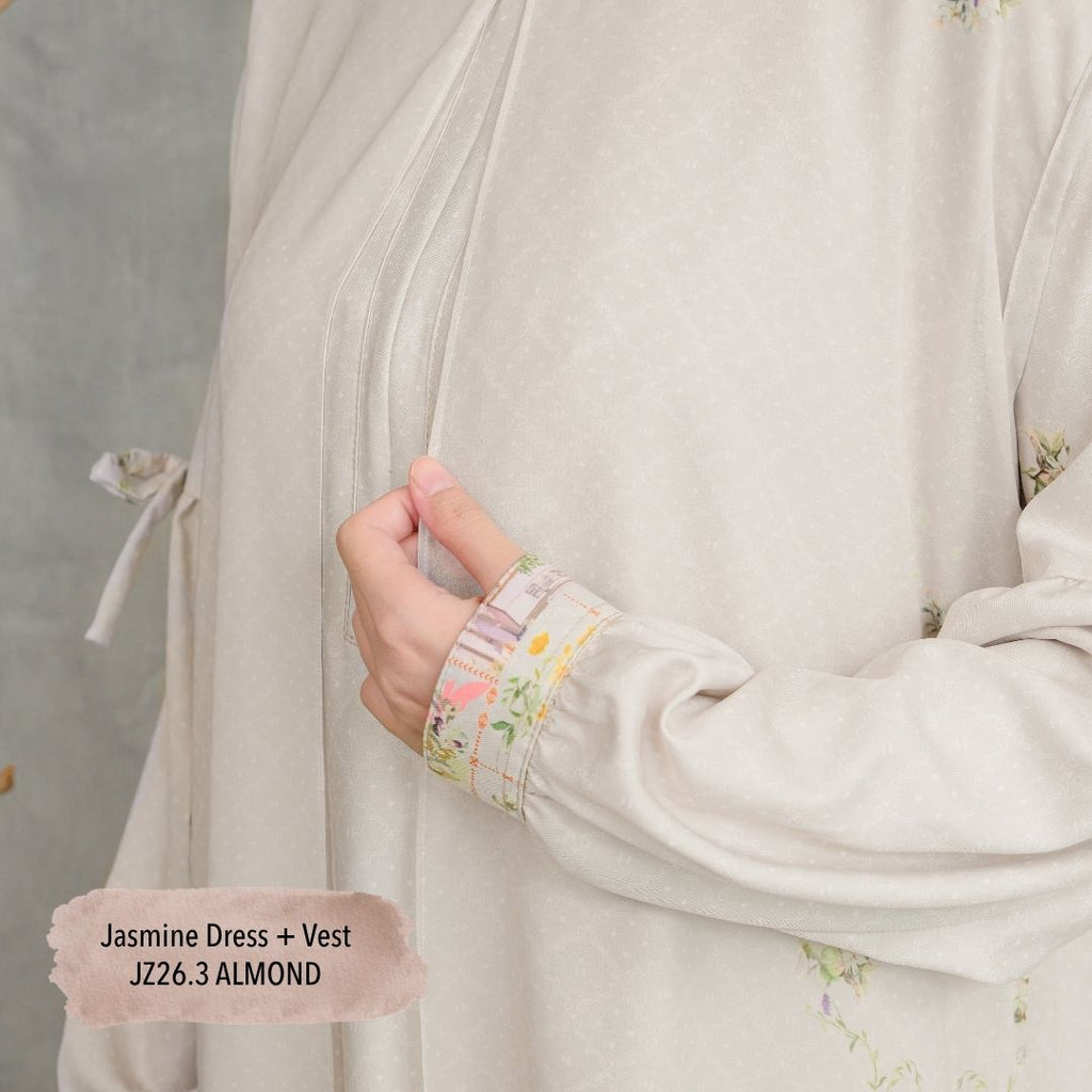 Jasmine Dress & Vest - Almond