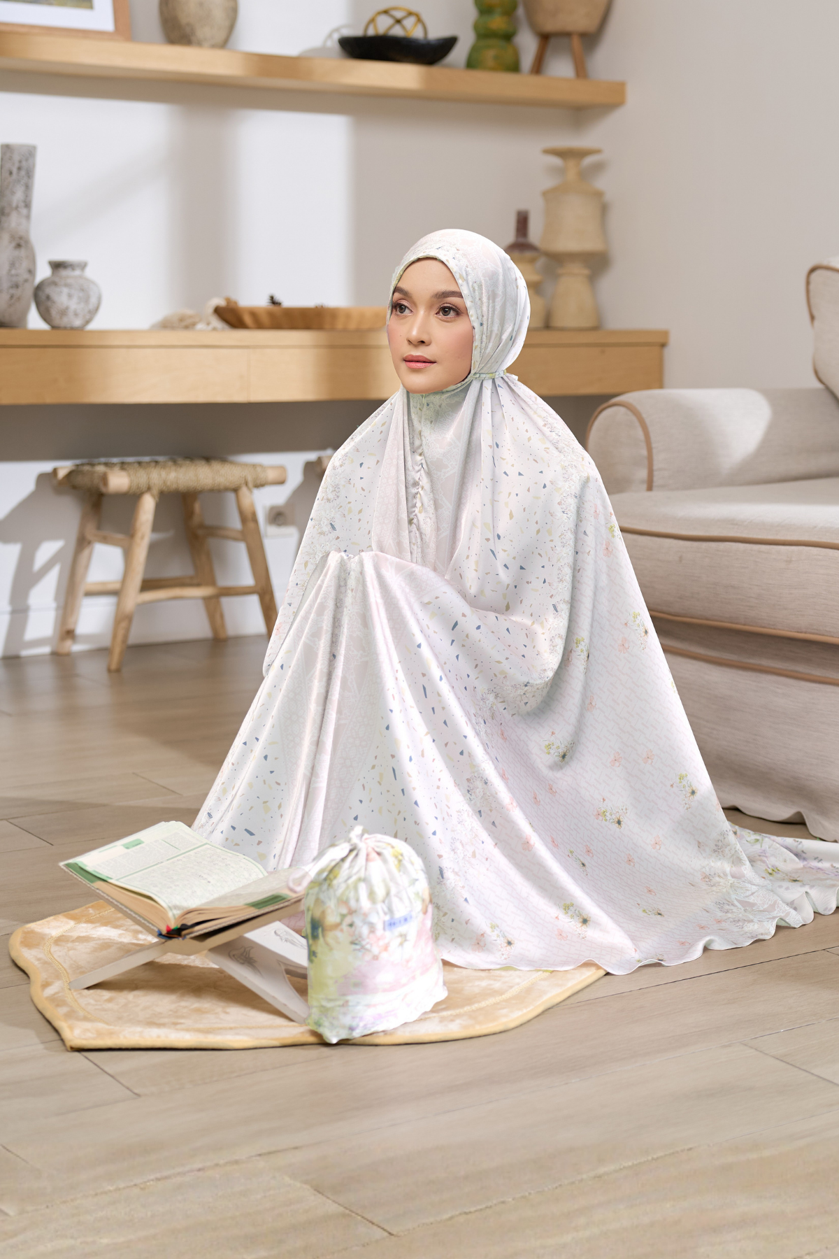 Mukena Rumah Senja Prayer Set - White