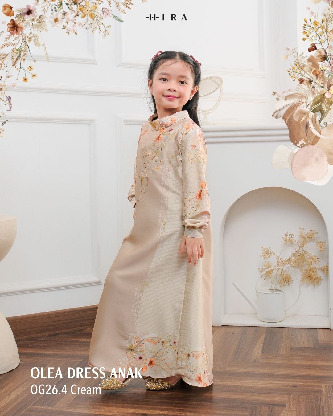 Olea Dress Girl - Cream