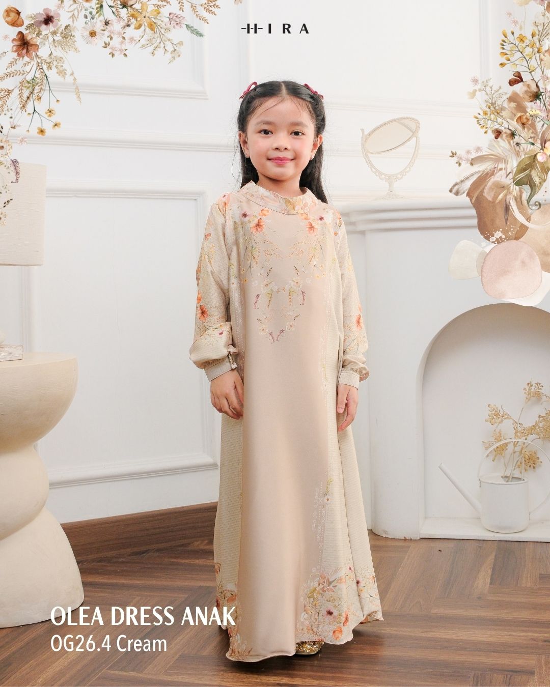 Olea Dress Girl - Cream