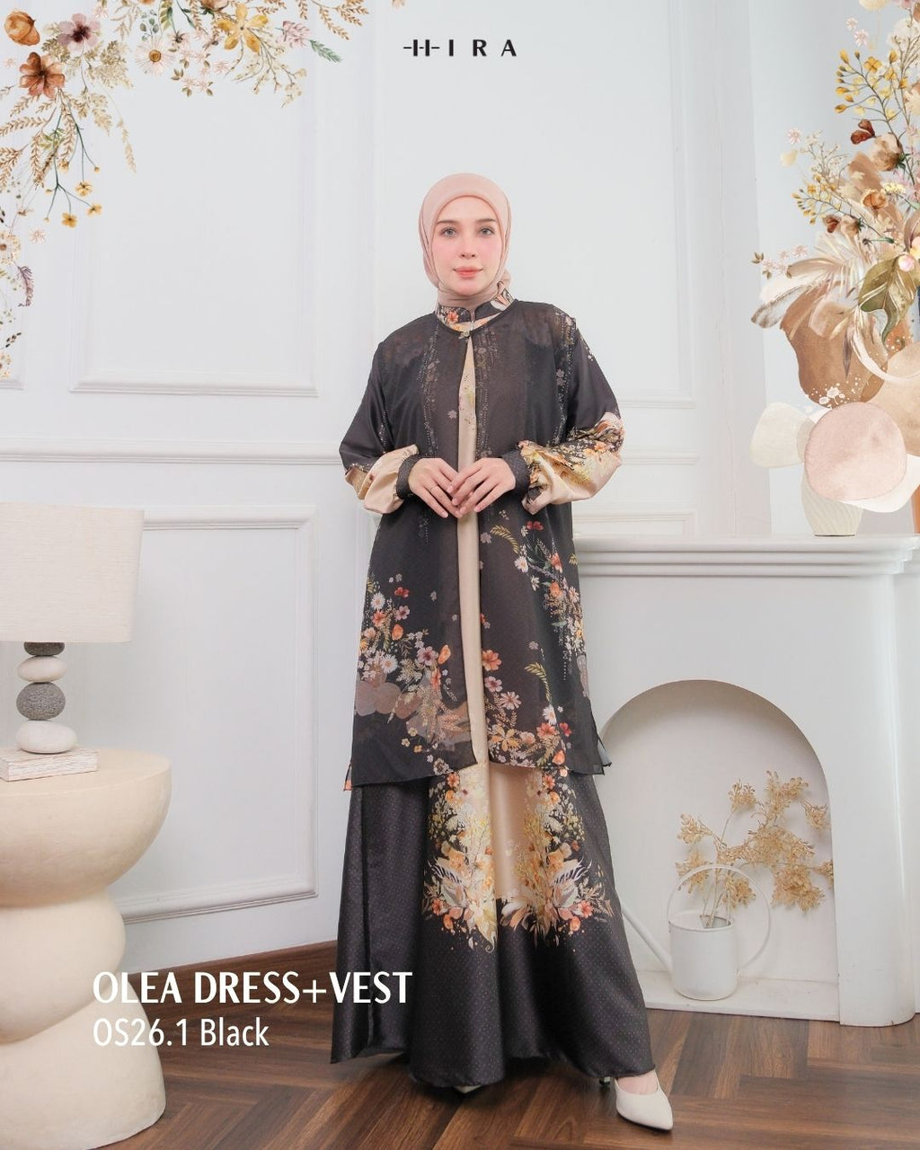 Olea Dress & Vest - Black