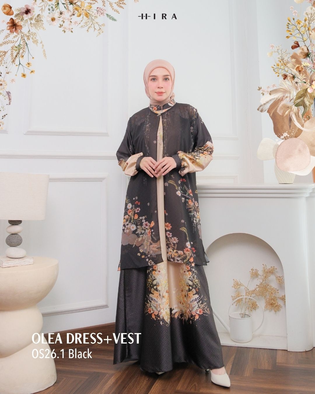 Olea Dress & Vest - Black