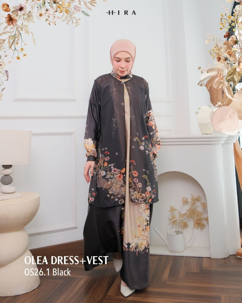 Olea Dress & Vest - Black