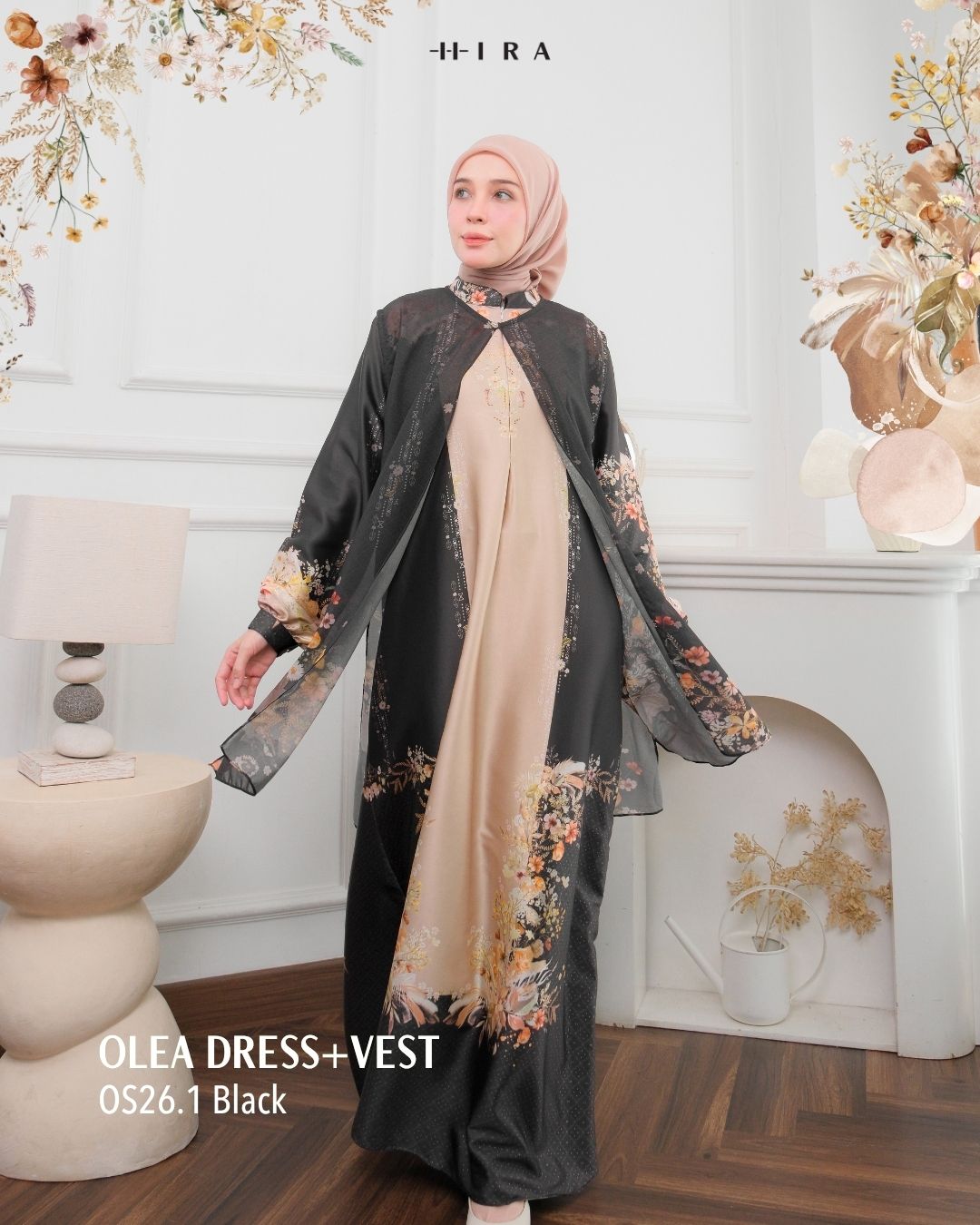 Olea Dress & Vest - Black