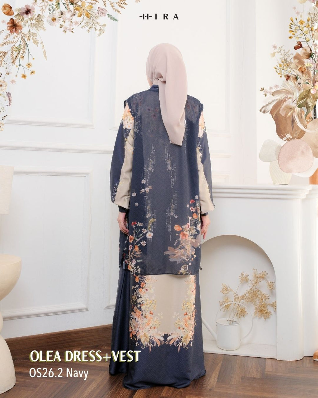 Olea Dress & Vest - Navy