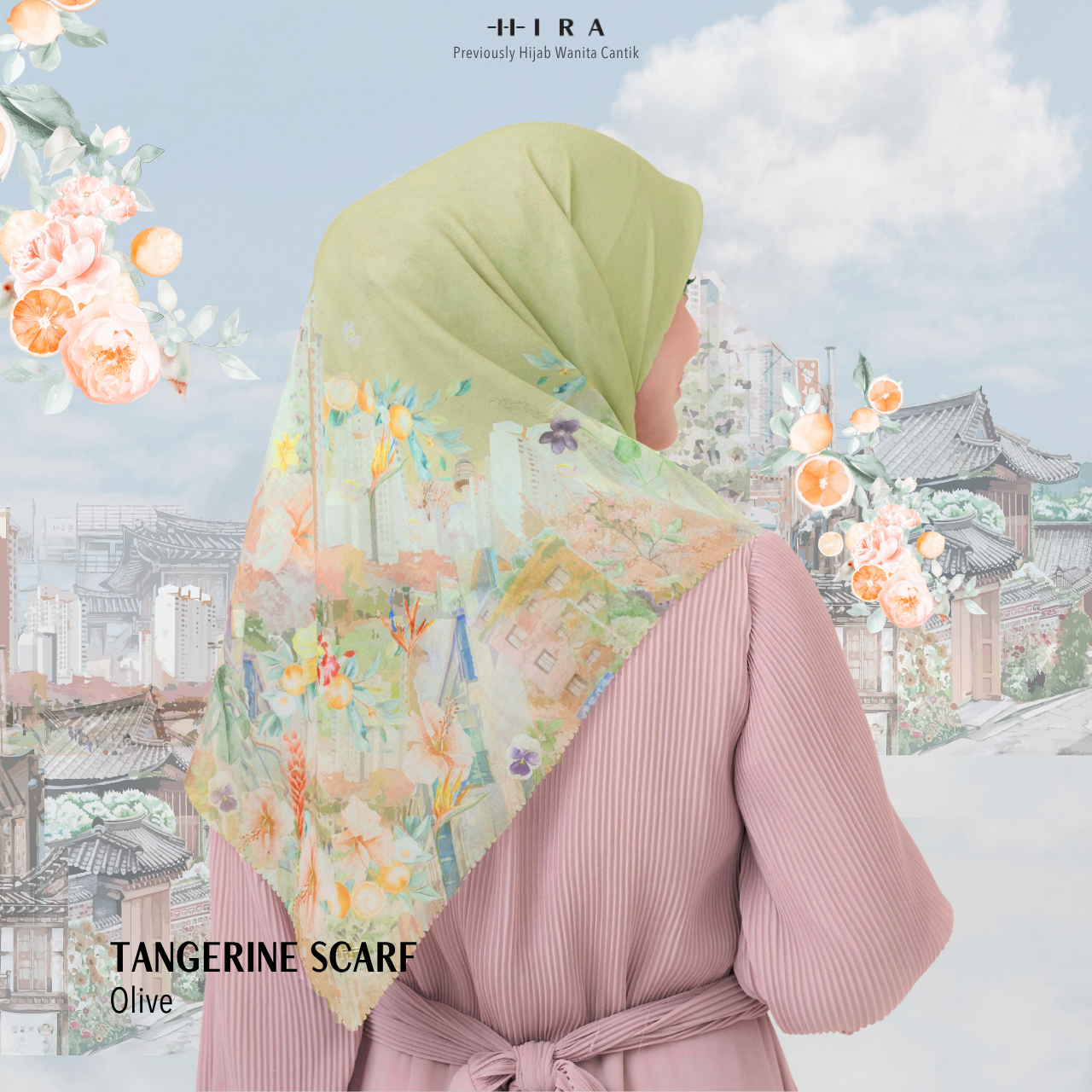 Tangerine Scarf - Olive
