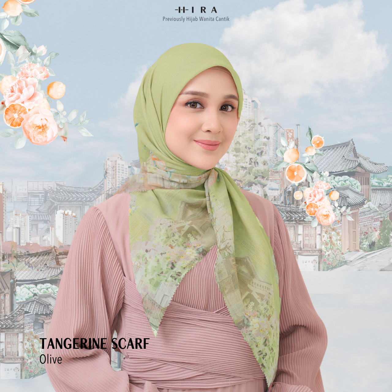 Tangerine Scarf - Olive