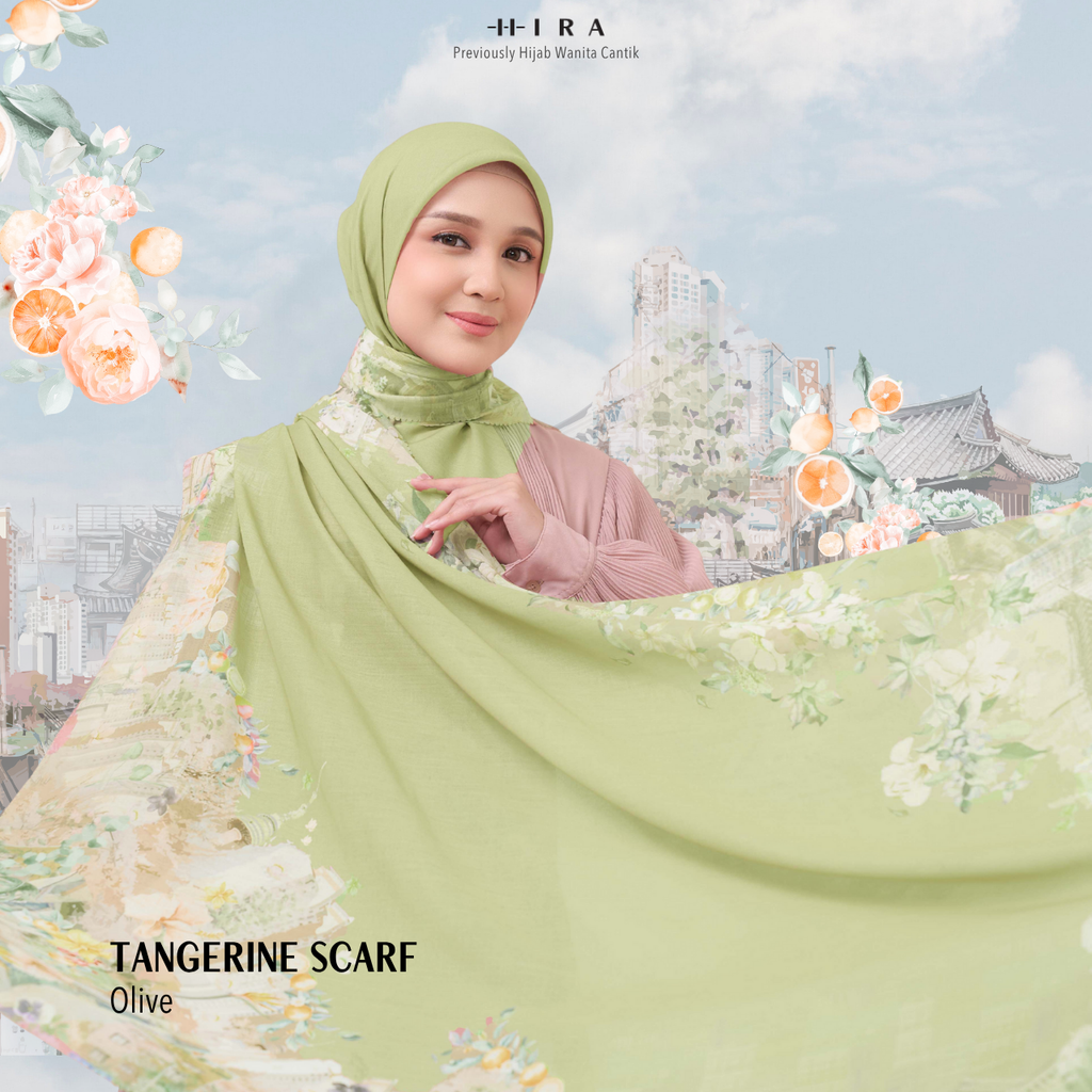 Tangerine Scarf - Olive