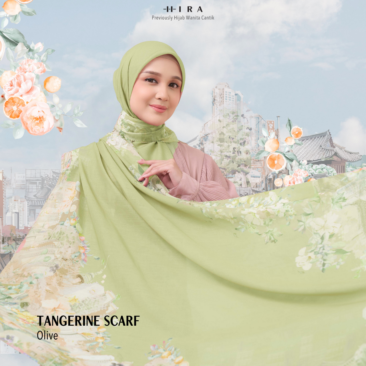 Tangerine Scarf - Olive