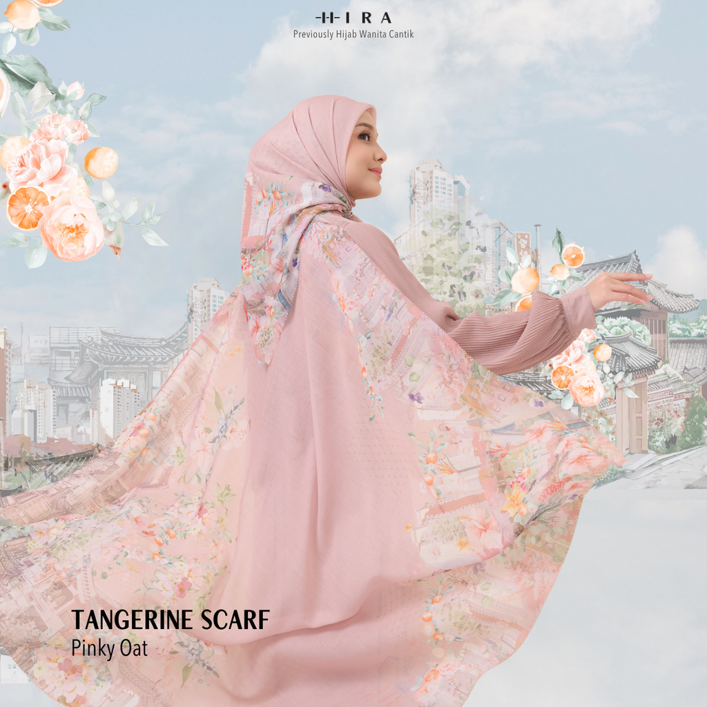 Tangerine Scarf - Pinky Oat
