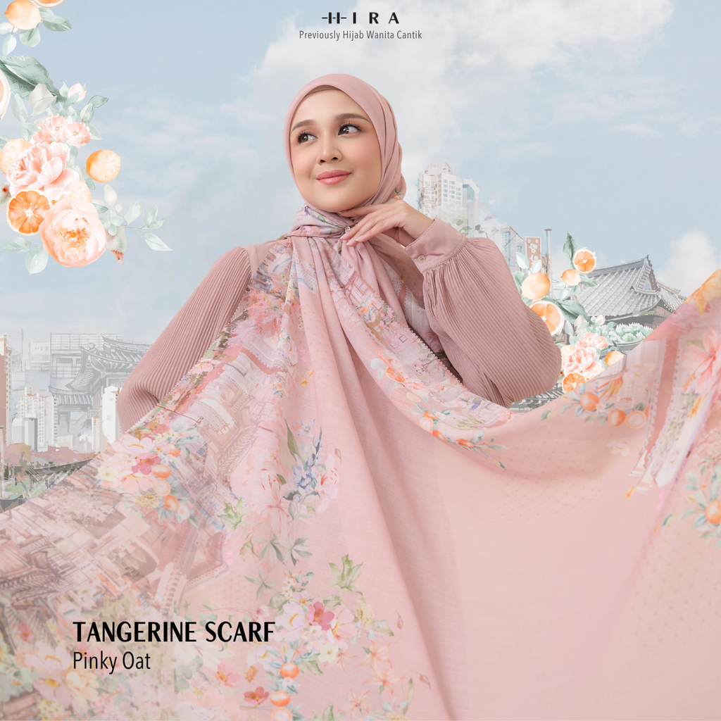 Tangerine Scarf - Pinky Oat