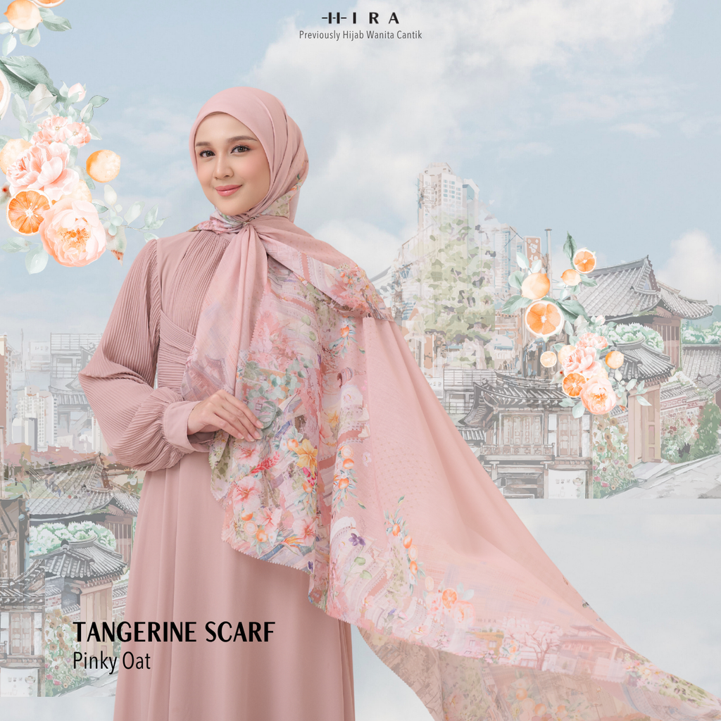 Tangerine Scarf - Pinky Oat