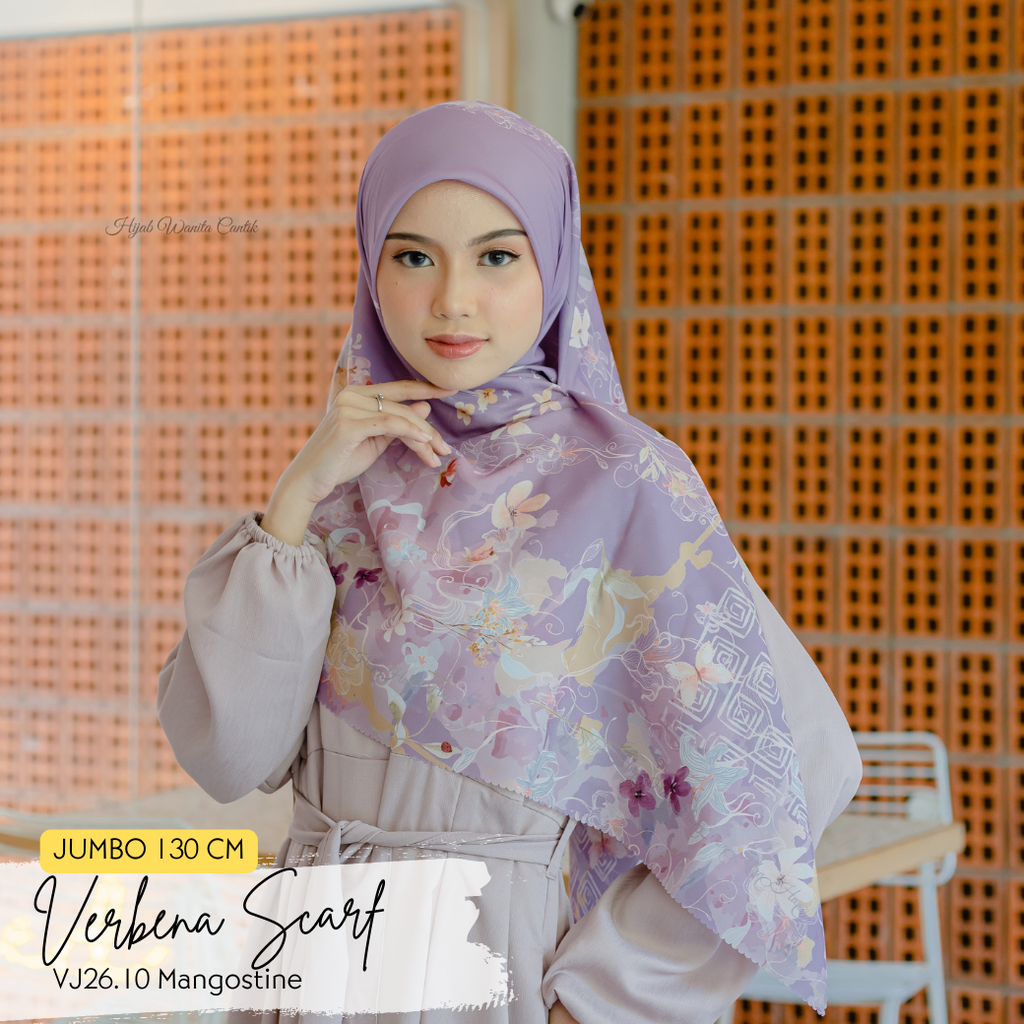 Verbena Scarf JUMBO - Mangostine