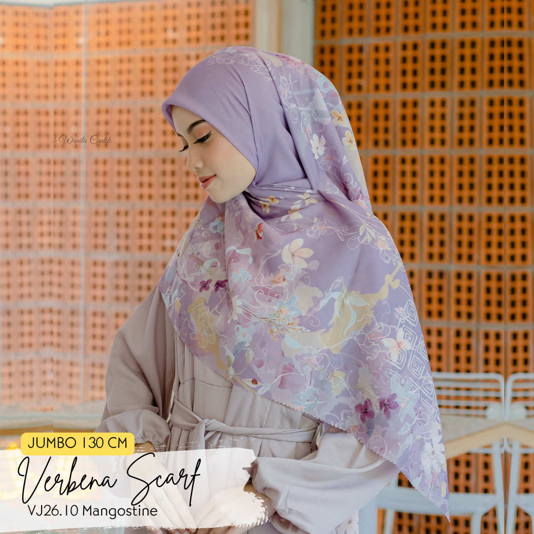 Verbena Scarf JUMBO - Mangostine