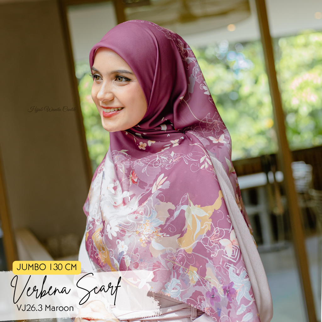 Verbena Scarf JUMBO - Maroon
