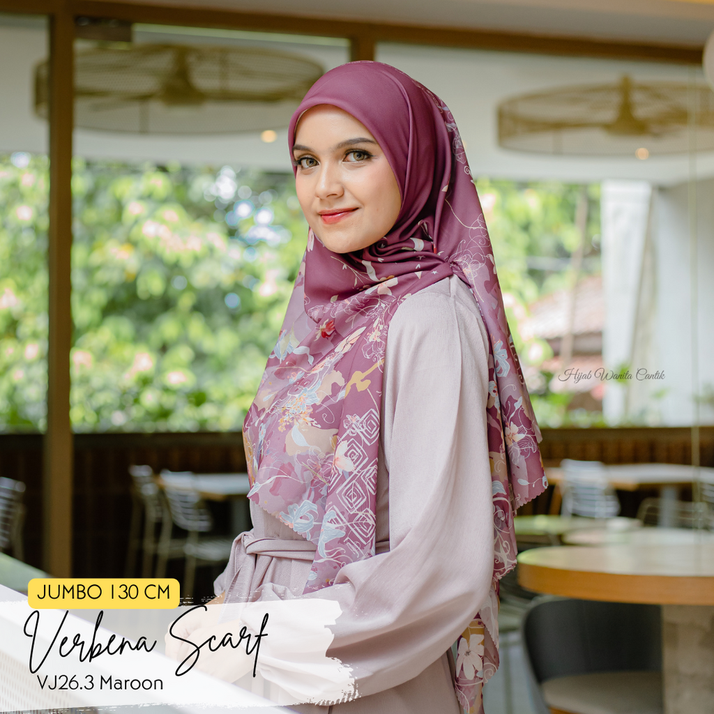 Verbena Scarf JUMBO - Maroon