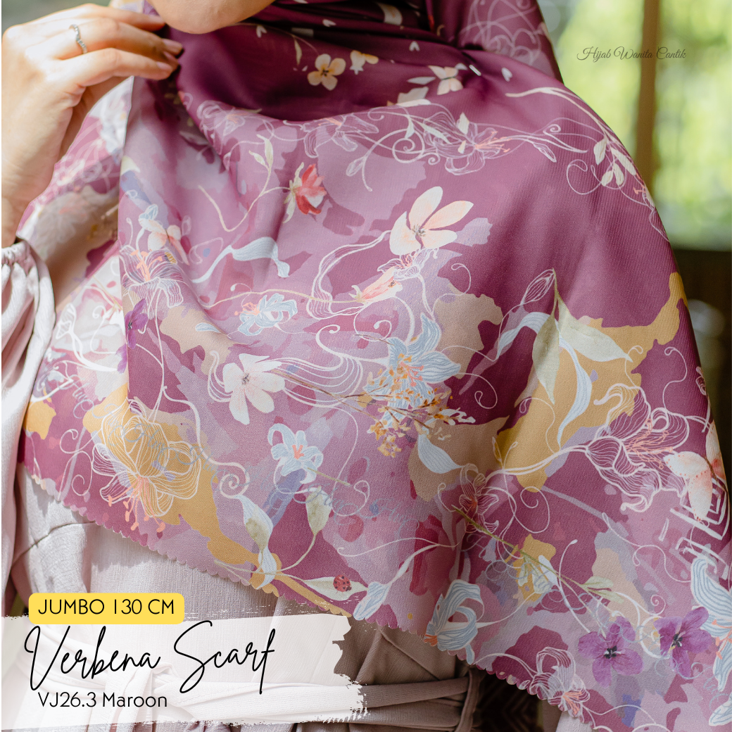 Verbena Scarf JUMBO - Maroon