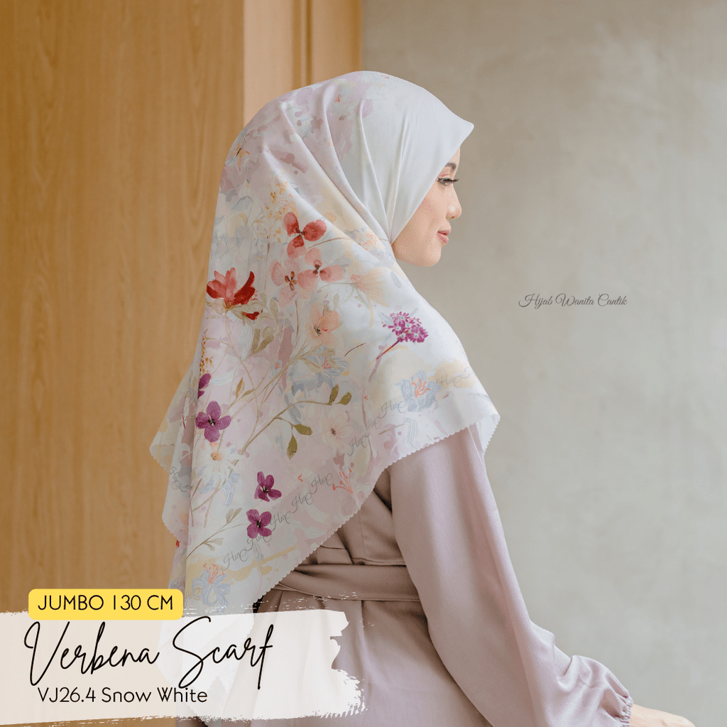 Verbena Scarf JUMBO - Snow White