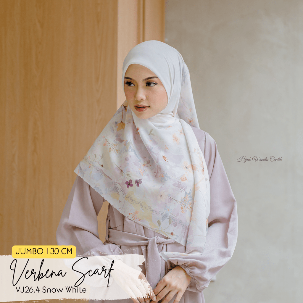 Verbena Scarf JUMBO - Snow White