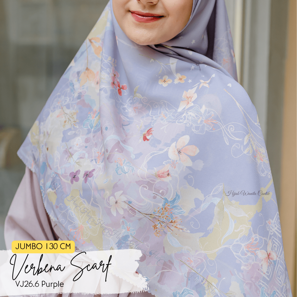 Verbena Scarf JUMBO -  Purple