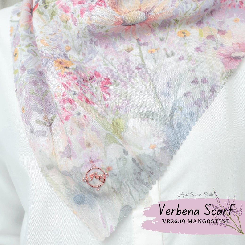 Verbena Scarf - Mangostine