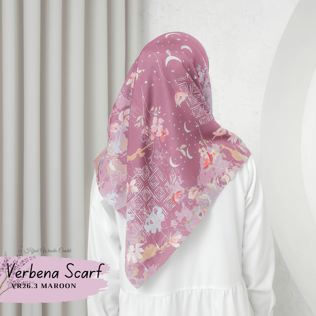 Verbena Scarf - Maroon