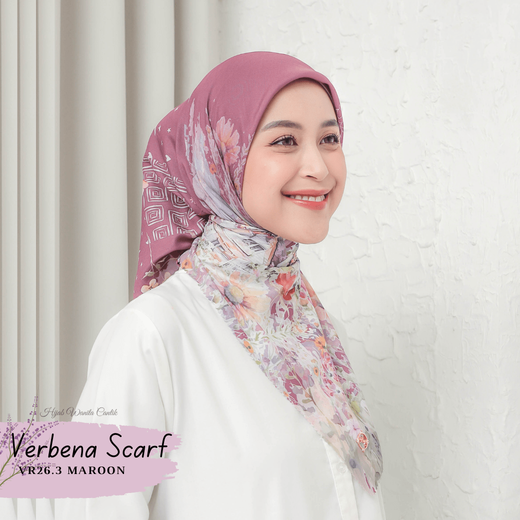Verbena Scarf - Maroon