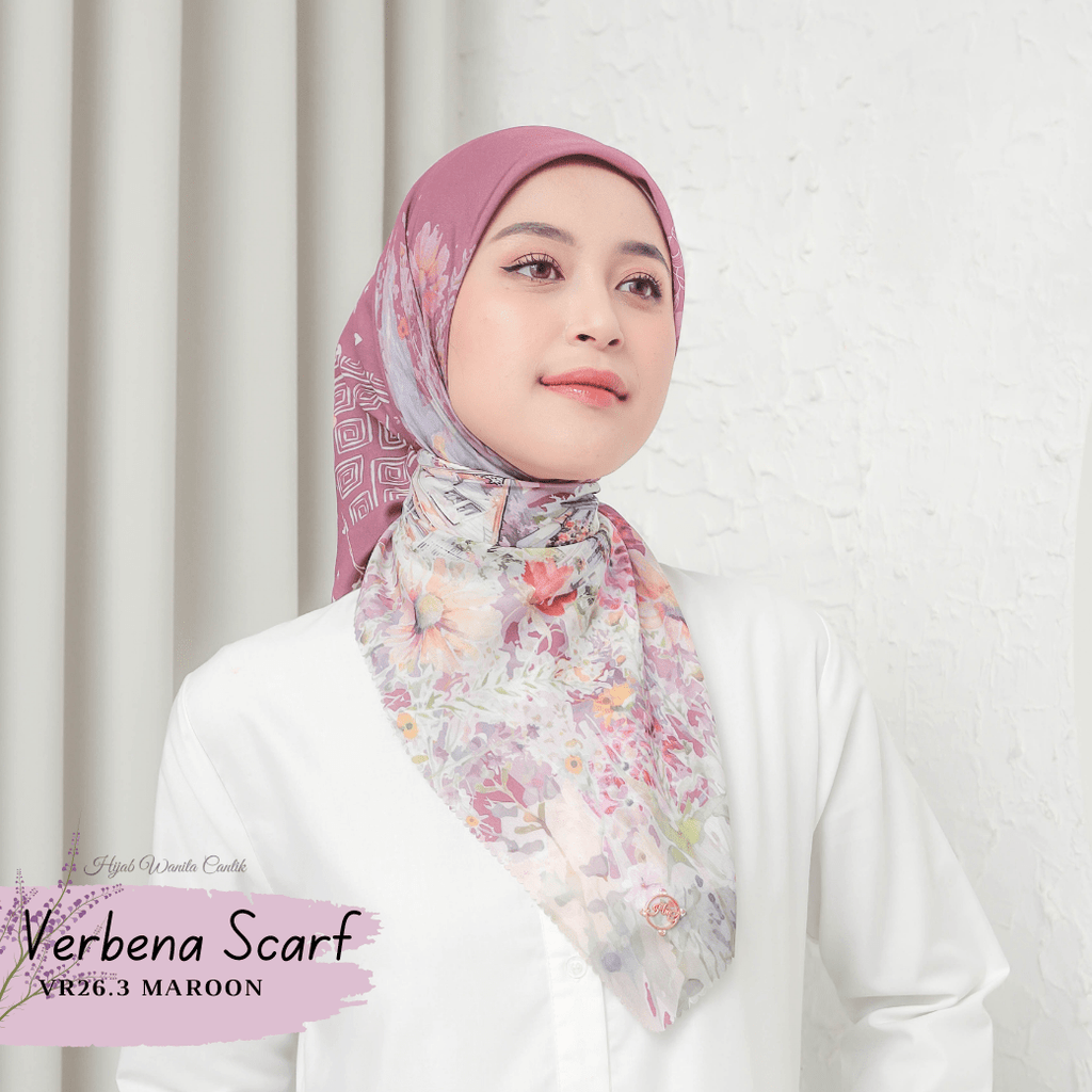 Verbena Scarf - Maroon