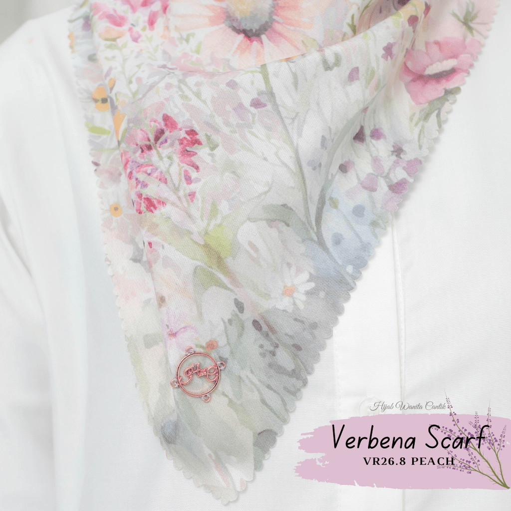 Verbena Scarf - Peach