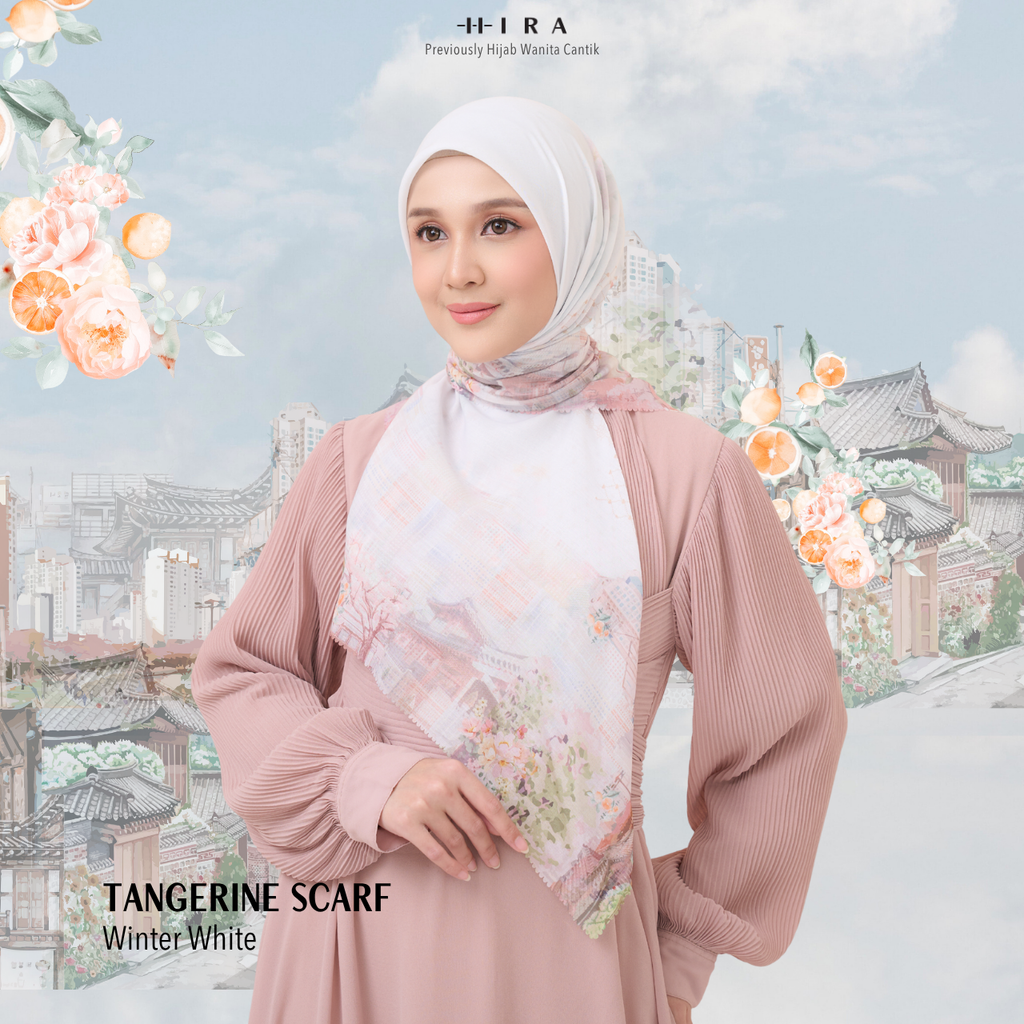 Tangerine Scarf - Winter White