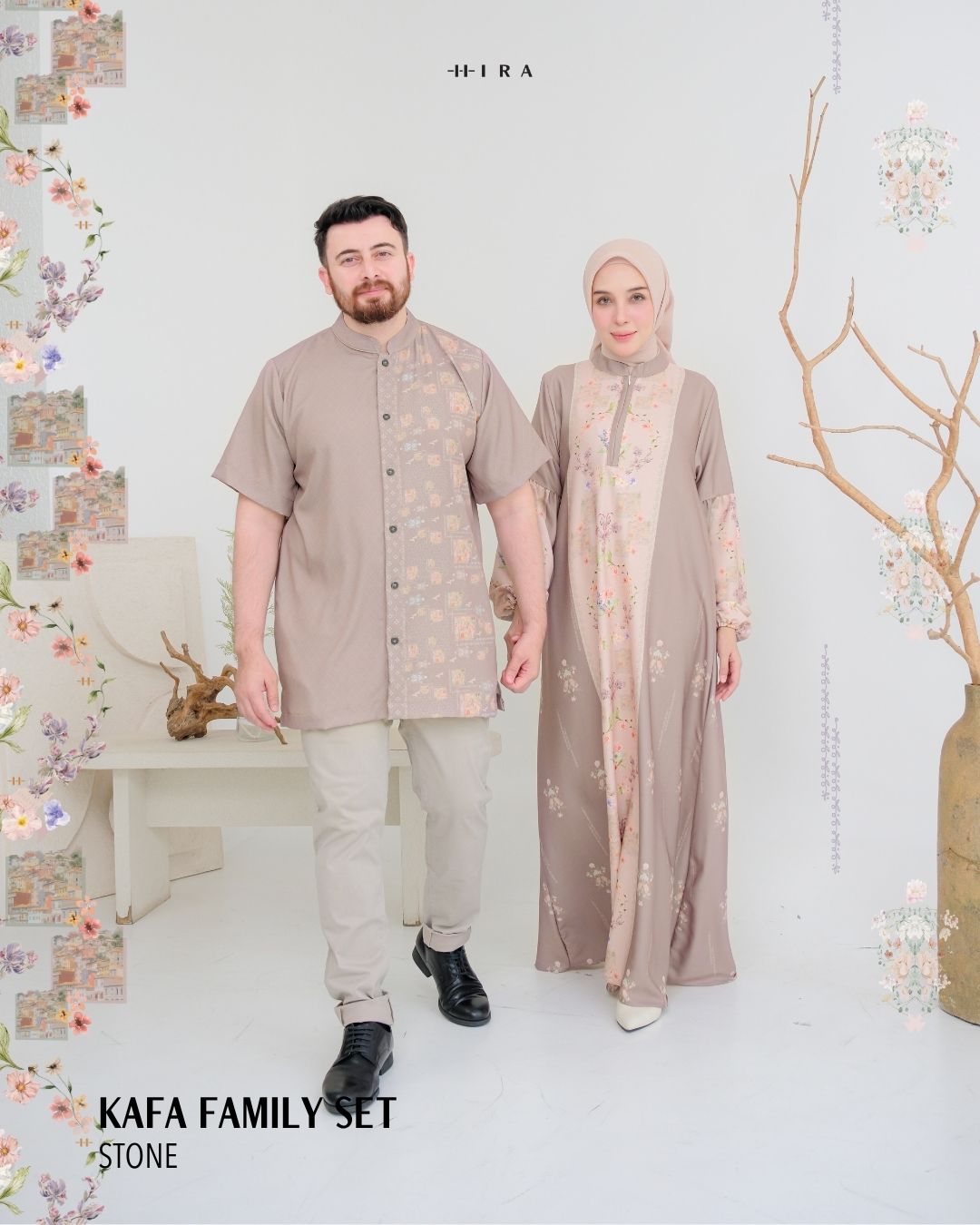 Kafa Dress & Vest - Stone