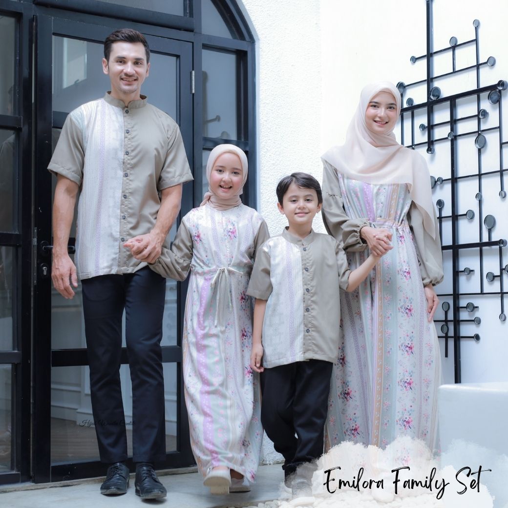 [ READY STOCK ] CLEARANCE SALE Emilora Dress Anak Custom - CDR3.3 Creamy - Hijab Wanita Cantik