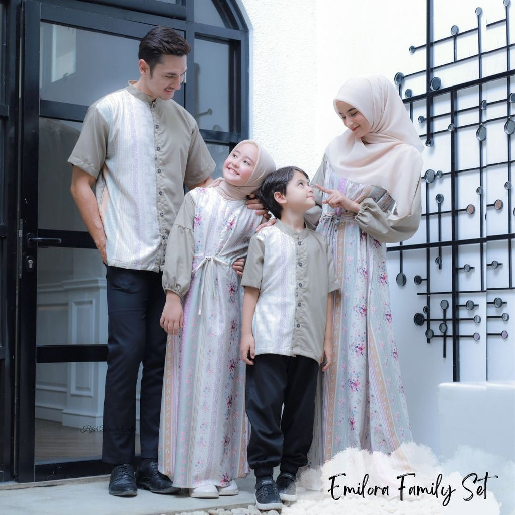 [ READY STOCK ] CLEARANCE SALE Emilora Dress Anak Custom - CDR3.3 Creamy - Hijab Wanita Cantik