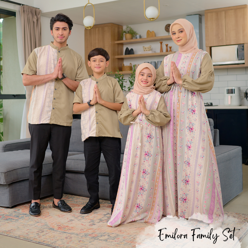 [ READY STOCK ] CLEARANCE SALE Emilora Dress Anak Custom - CDR3.3 Creamy - Hijab Wanita Cantik